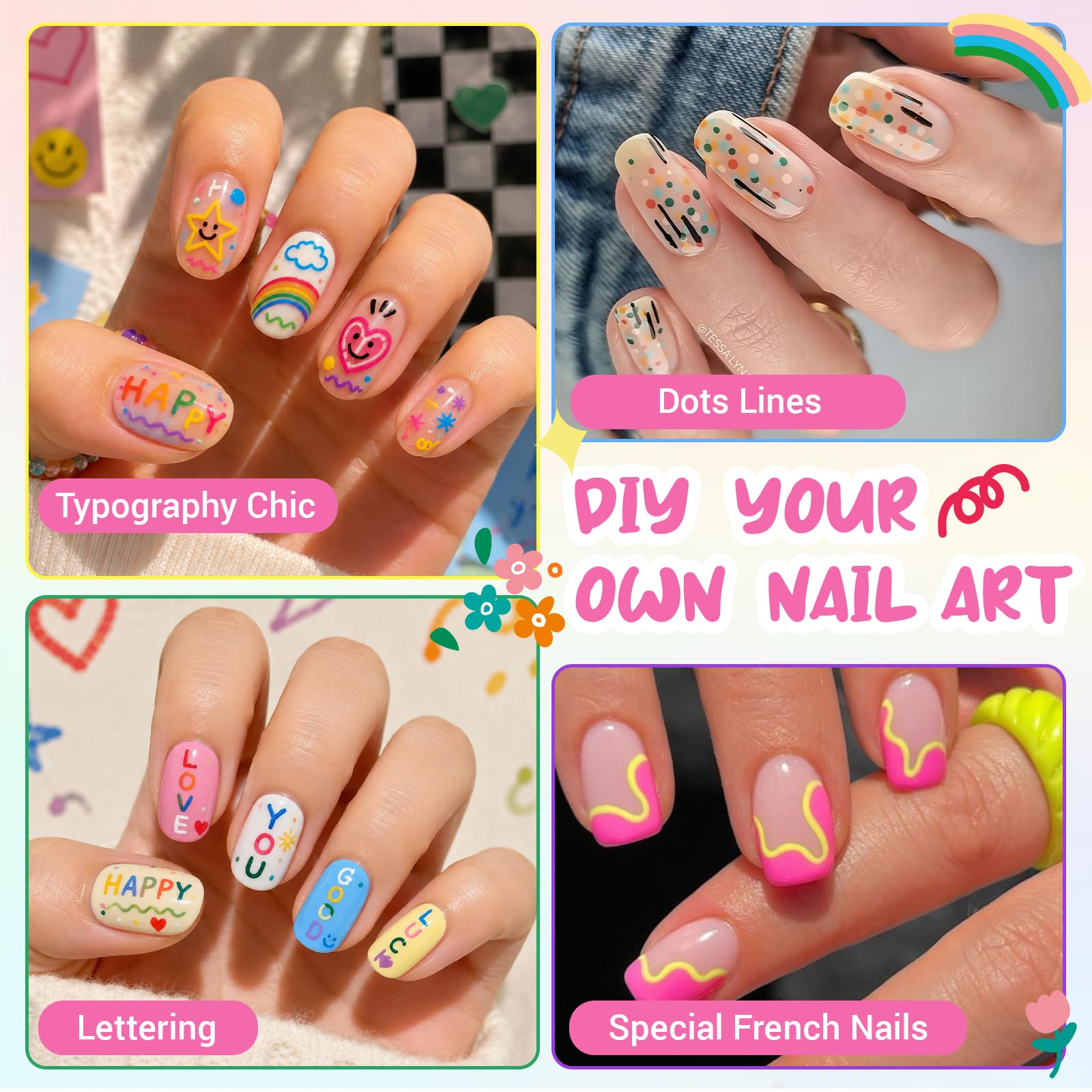 MKNZOME pen drawing a floral detail on a fingernail demonstrating ease