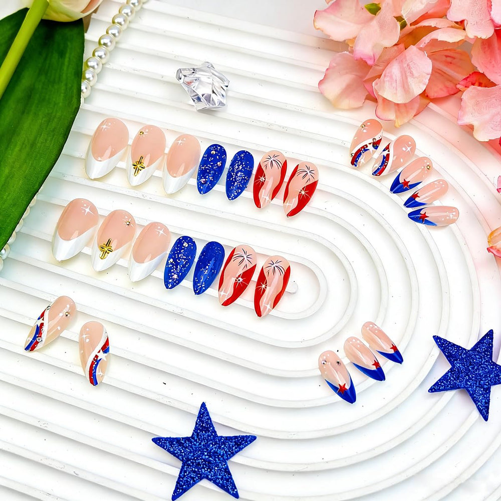 Mkwntg multiple nail sizes arranged to show variety for accurate fingertip fit and easy selection
