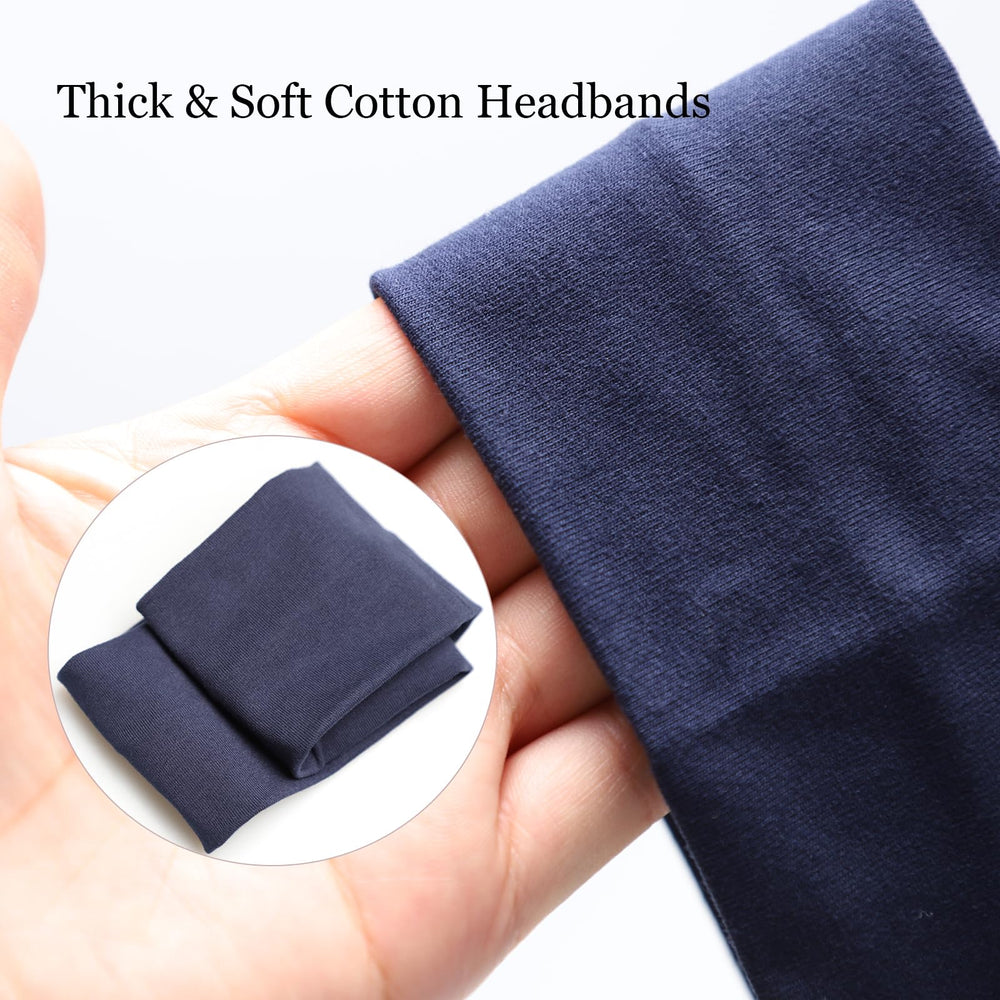 MLMOMVME headband worn wide on forehead offering sweat protection