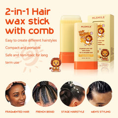 MLSMILE child in use styling hair quickly for tidy appearance