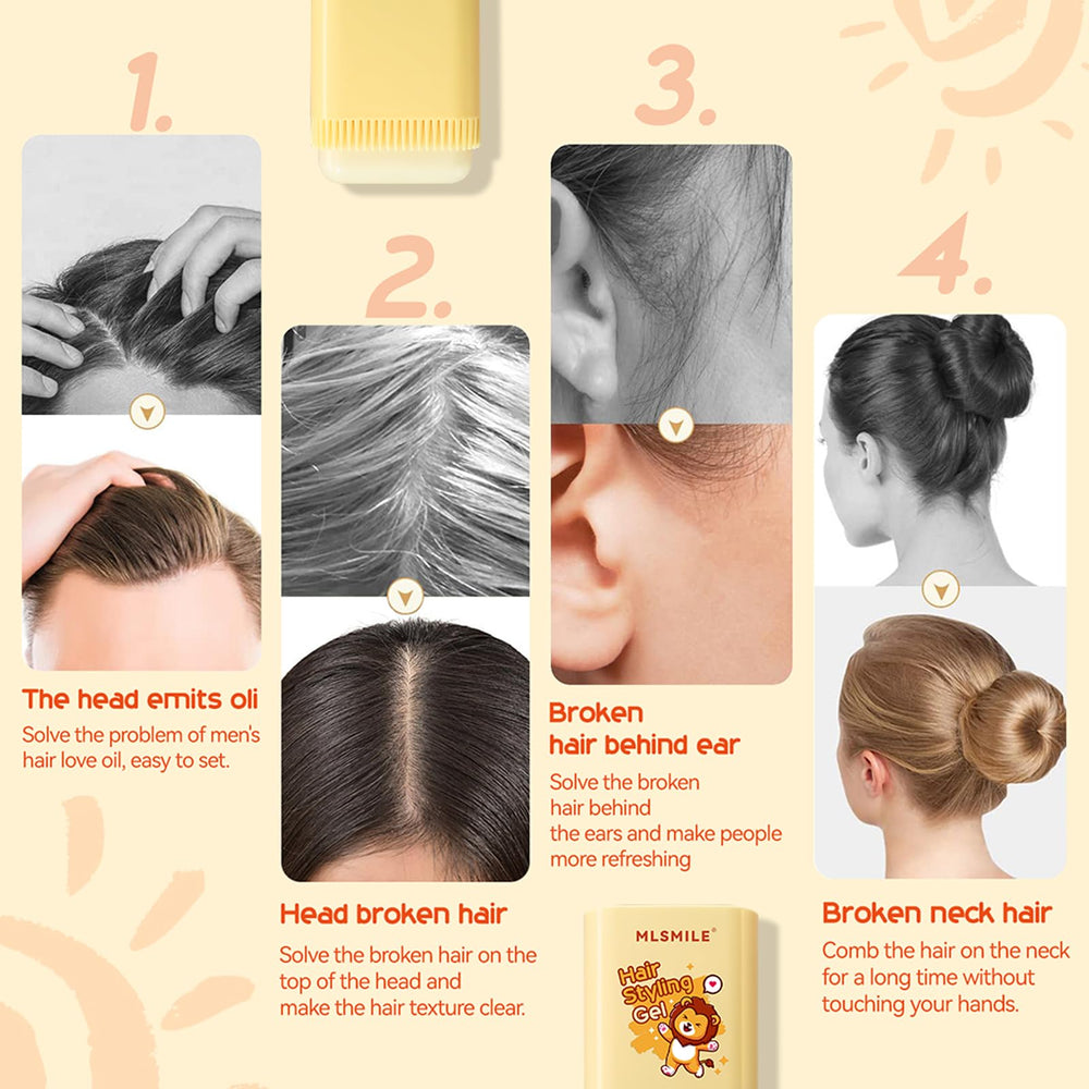 MLSMILE wig edge application smoothing fibers for neat look