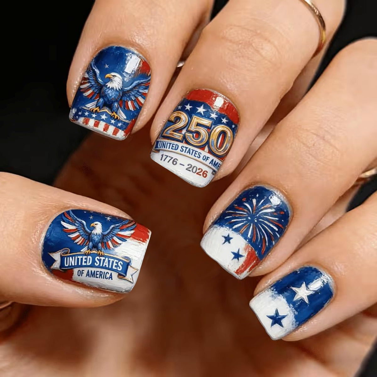 MMNHJHUT front packaging showing patriotic eagle design and quick-use benefit