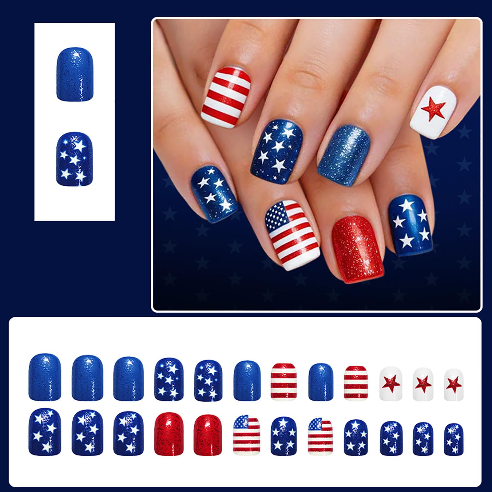 MMNHJHUT nails next to a coin showing size and coverage for accurate fit