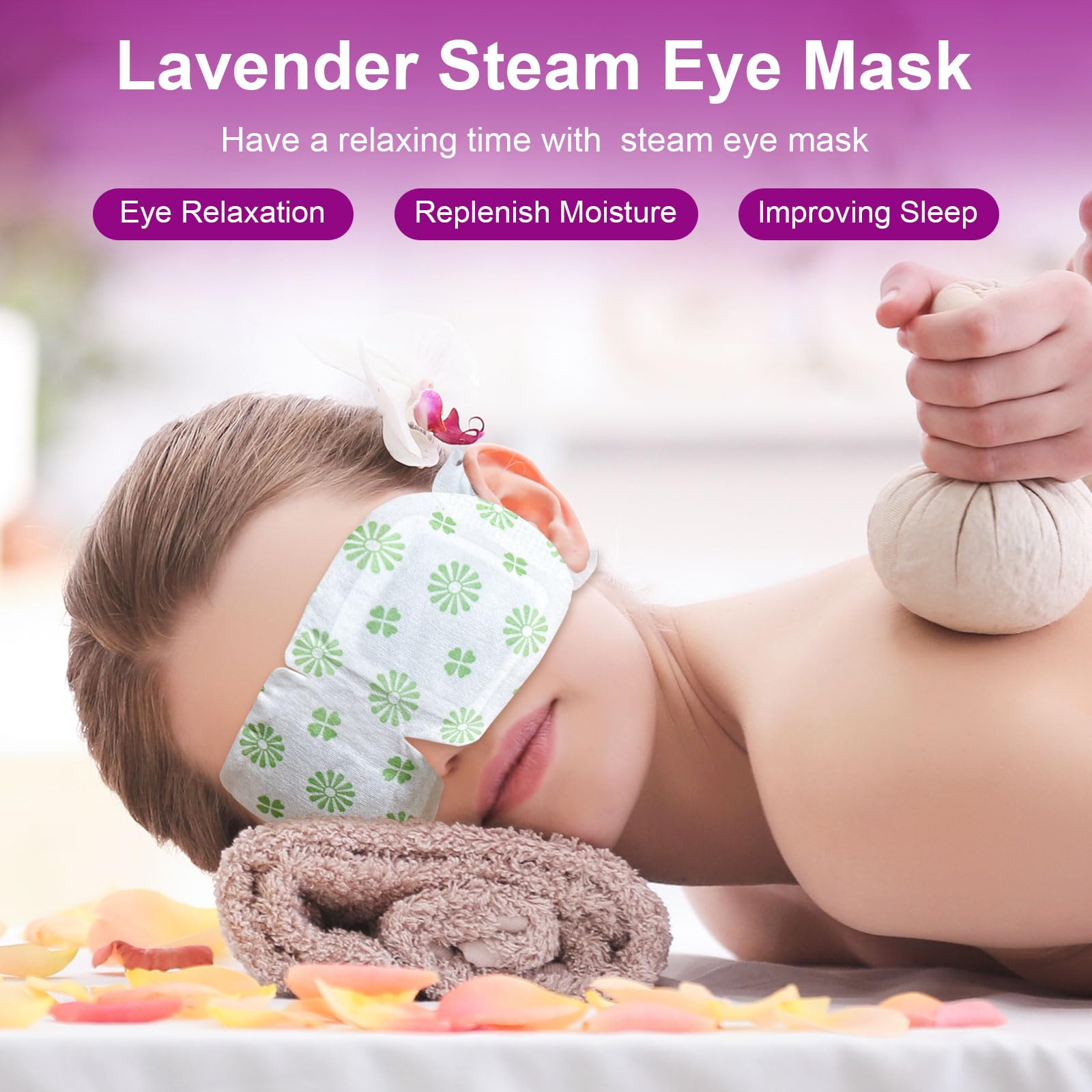 Mnswand unfolded mask close-up highlighting soft texture and steam pockets for comfort