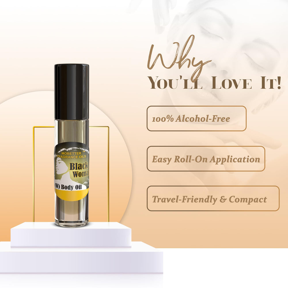 MOBETTER FRAGRANCE OILS oil applied on skin demonstrating rich texture and lasting fragrance