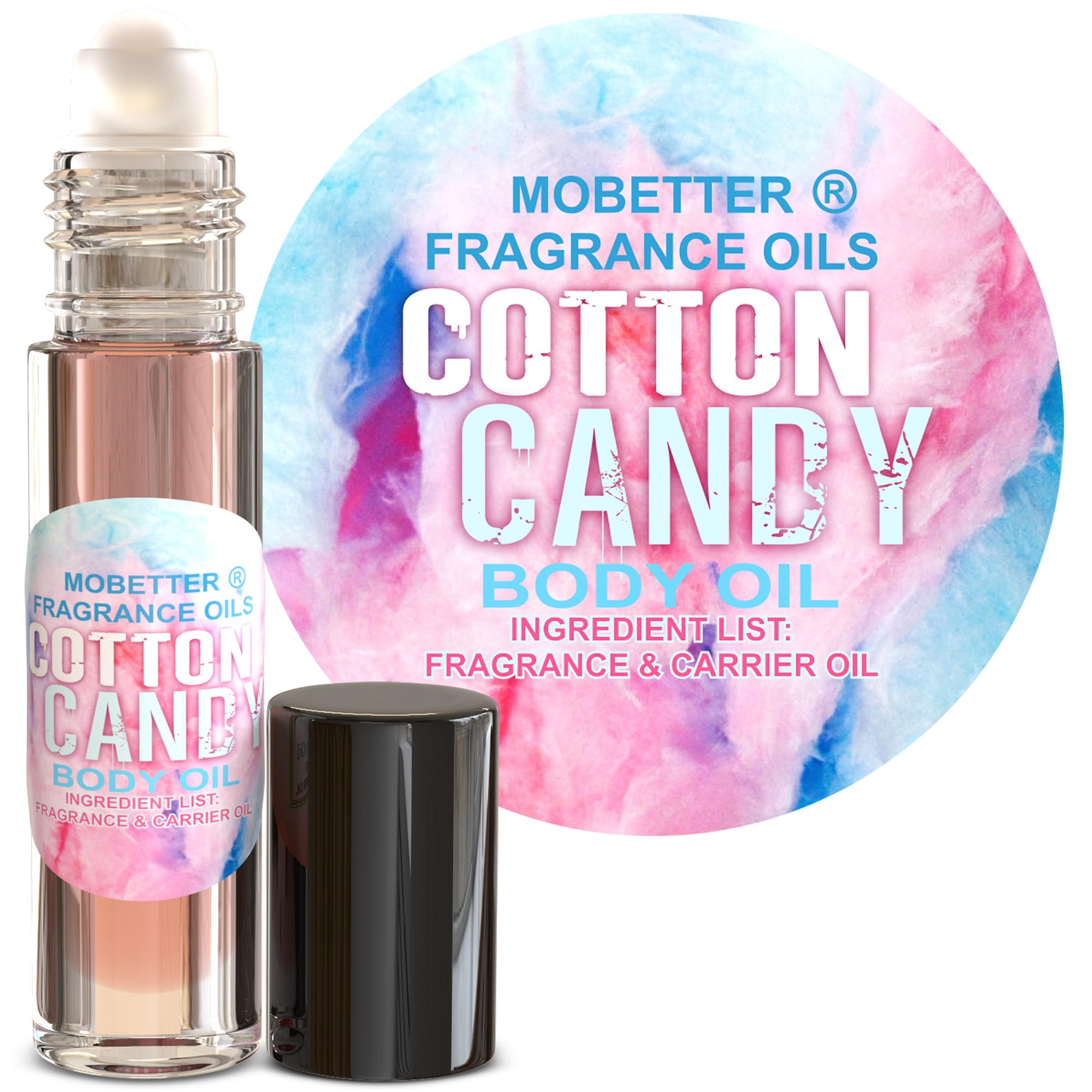 MOBETTER FRAGRANCE OILS front 10ml roll-on bottle showing compact travel benefit