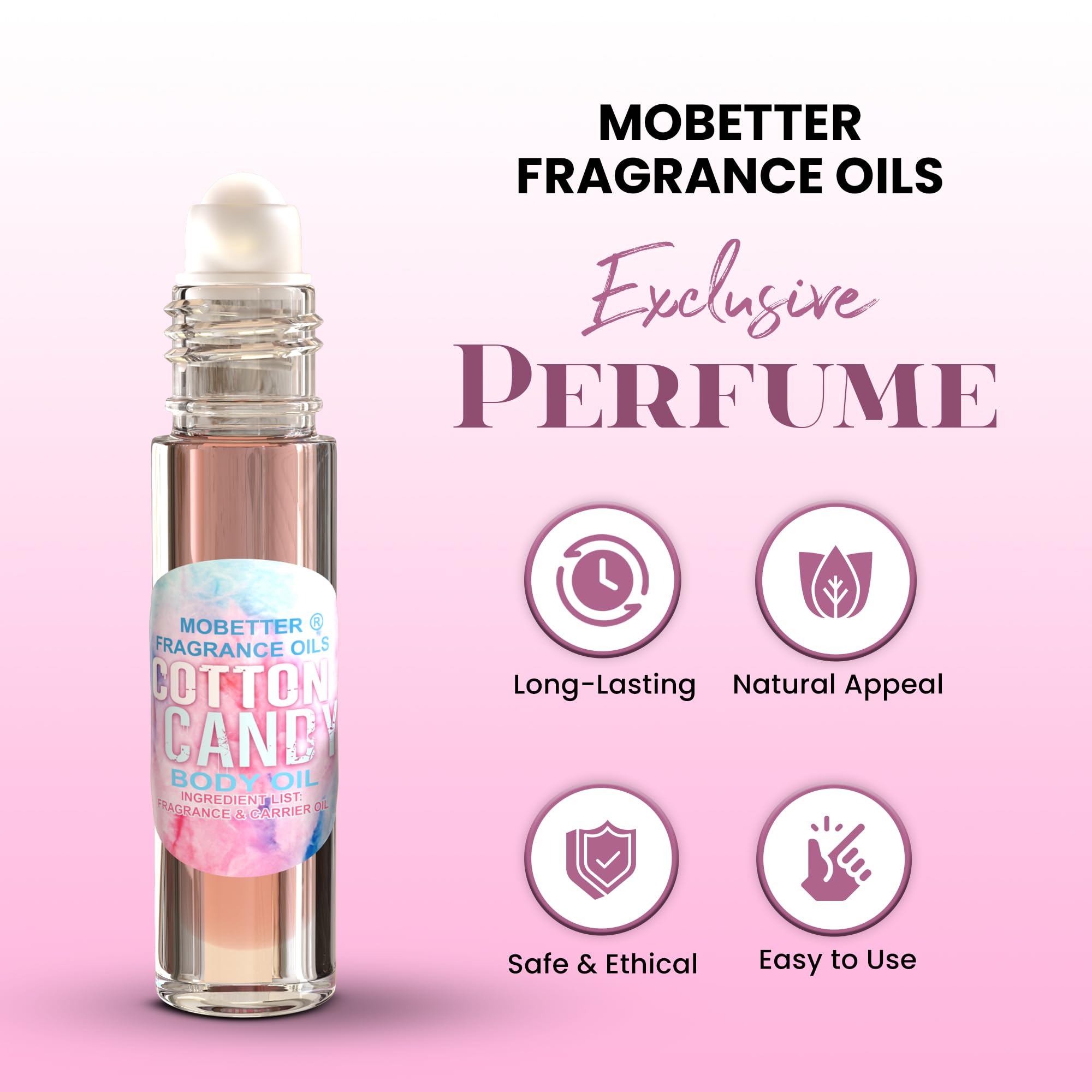 MOBETTER FRAGRANCE OILS rollerball applicator close-up for precise, mess-free use