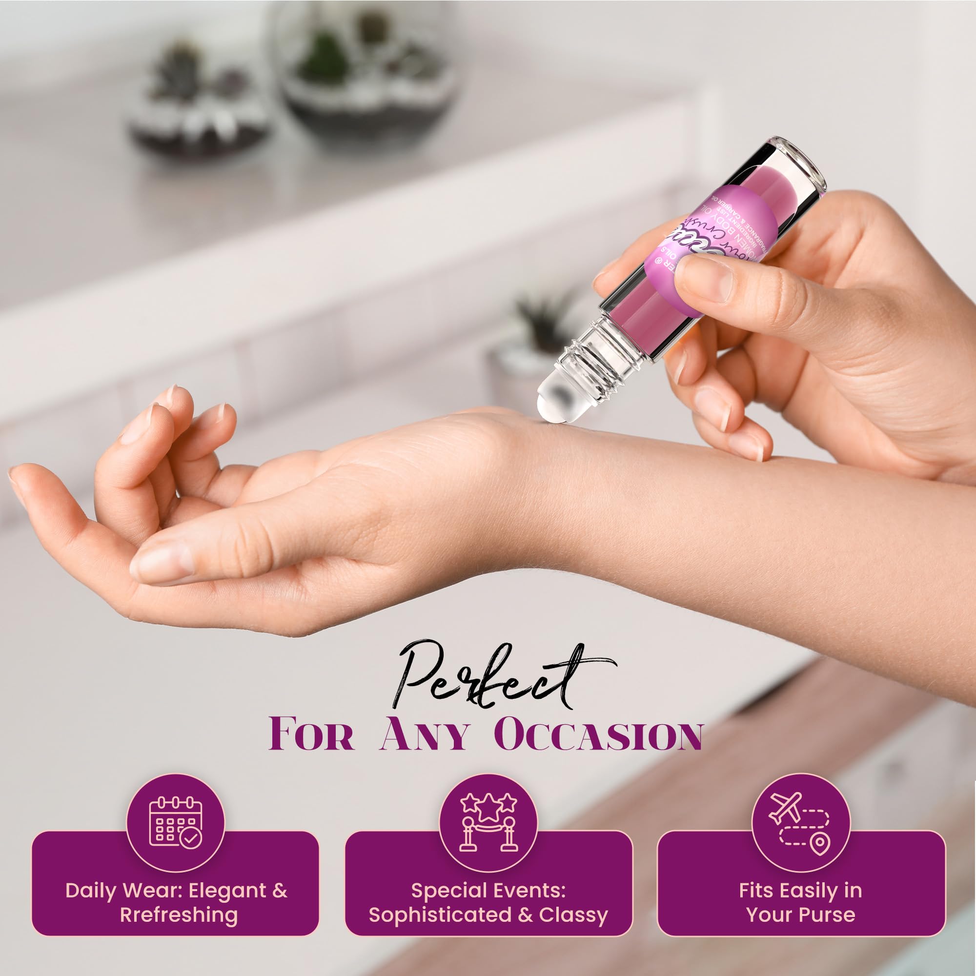 MOBETTER FRAGRANCE OILS bottle inside travel bag for portability