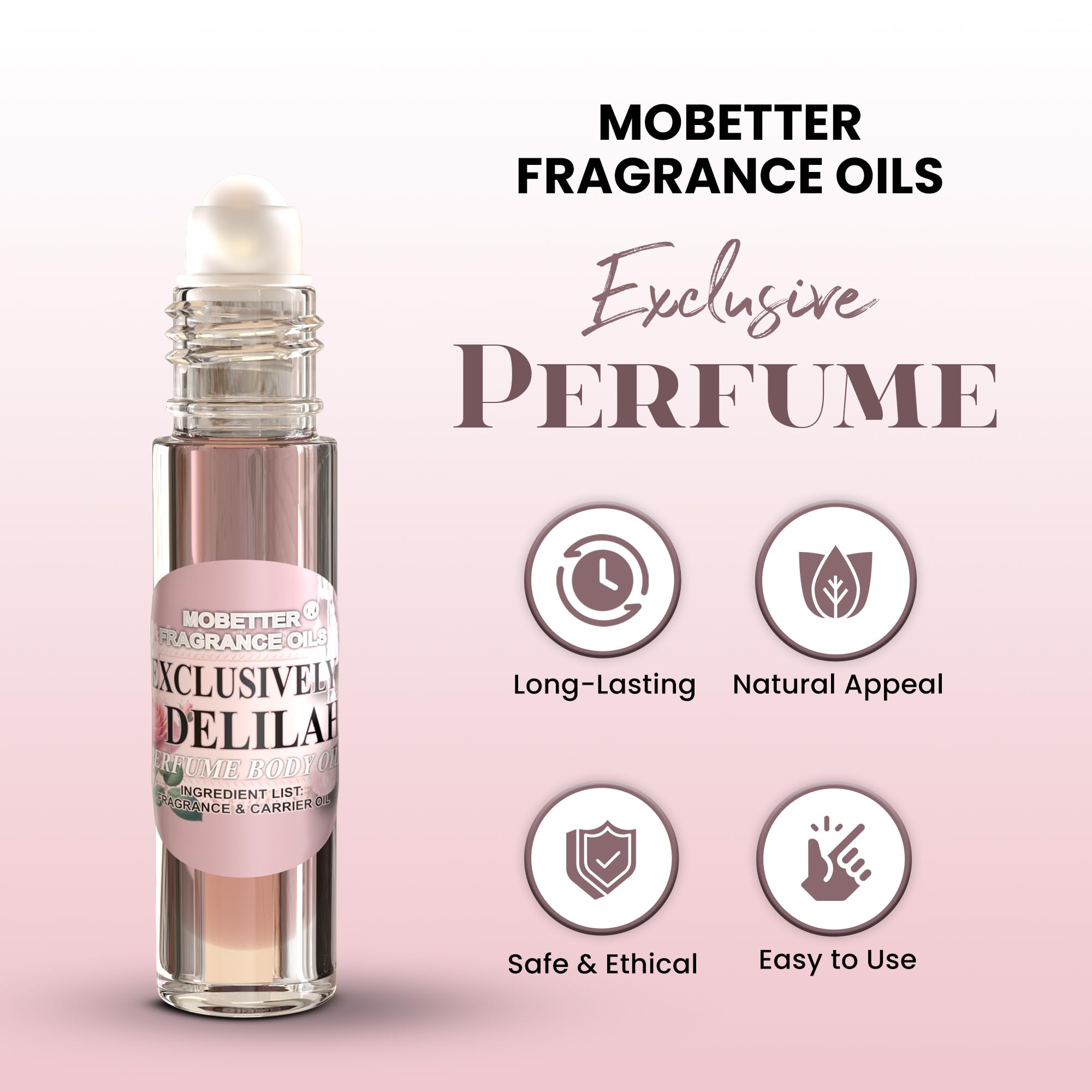 MOBETTER FRAGRANCE OILS oil texture drop showing rich, non-alcohol formula