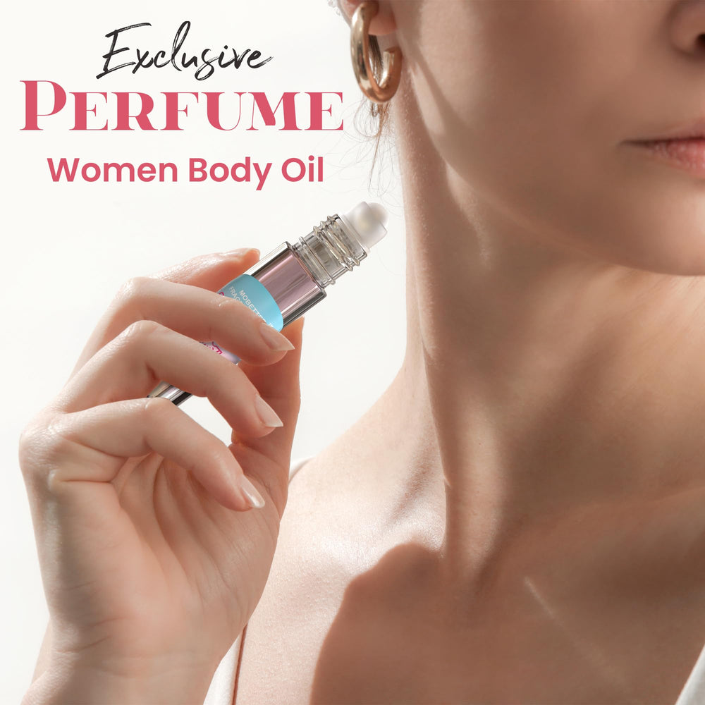 MOBETTER FRAGRANCE OILS applied at a pulse point illustrating targeted application for lasting aroma
