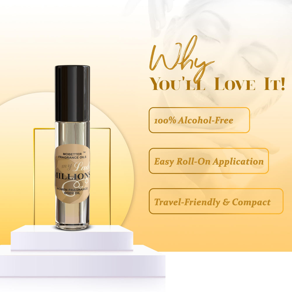 MOBETTER FRAGRANCE OILS small drop of oil on skin showing lightweight texture and long-lasting scent