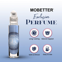 MOBETTER FRAGRANCE OILS close-up of rollerball applicator, precise and mess-free application