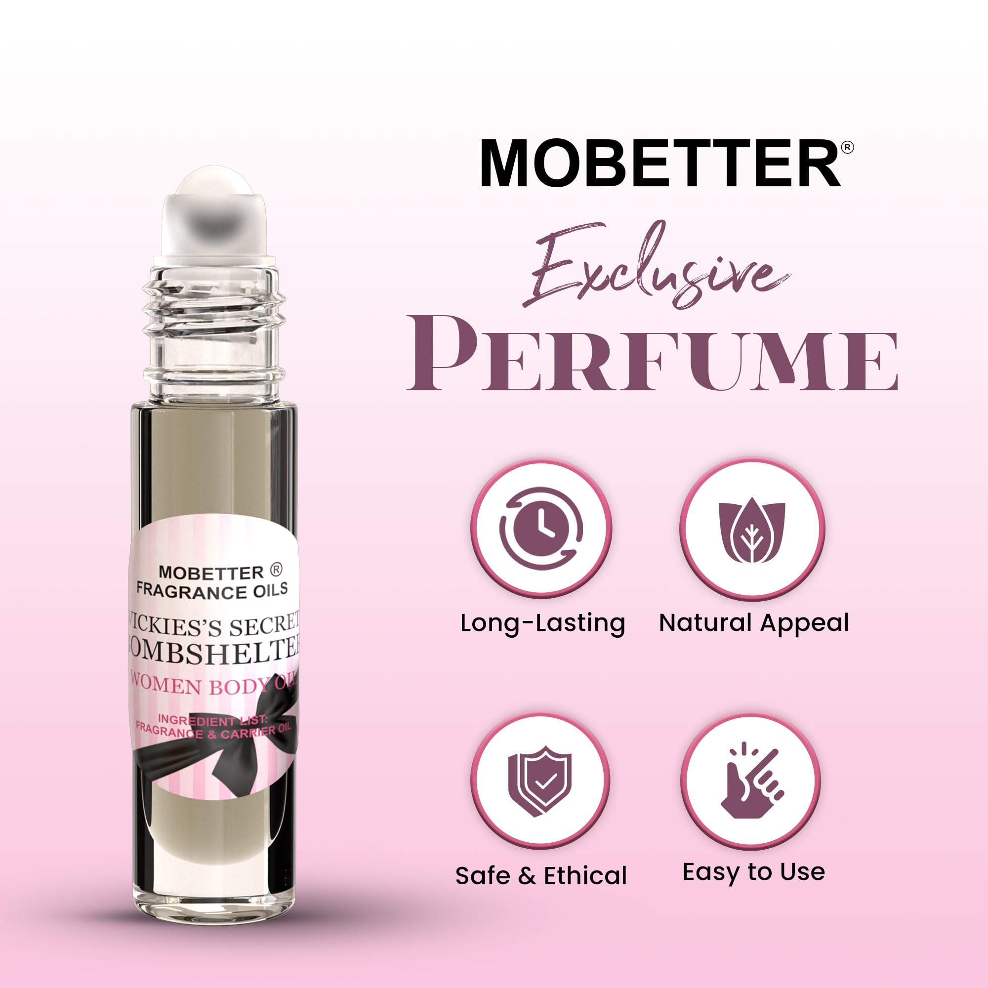 MOBETTER FRAGRANCE OILS bottle next to coin to show portable size and travel convenience