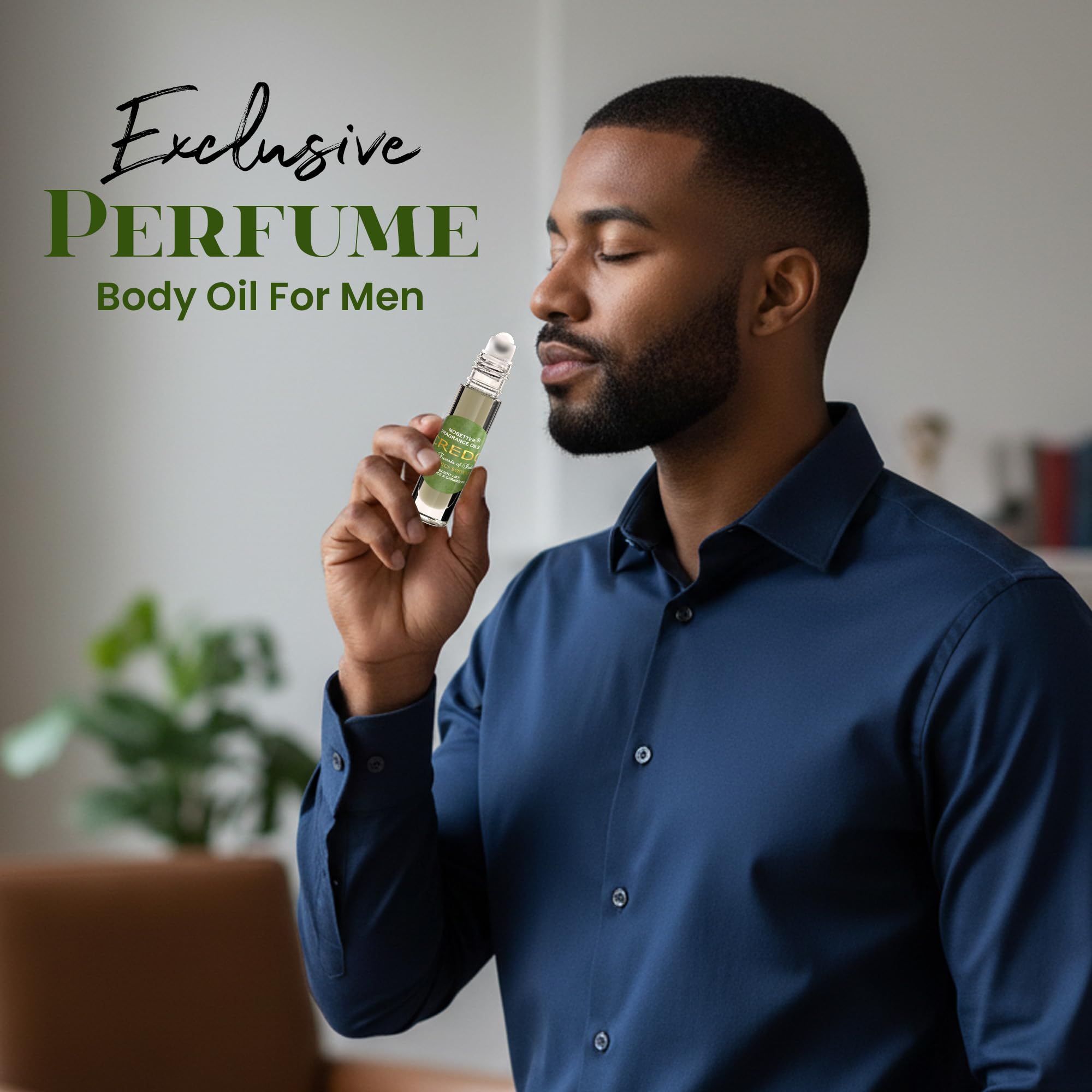 MOBETTER FRAGRANCE OILS label closeup showing product name and ingredient clarity benefit