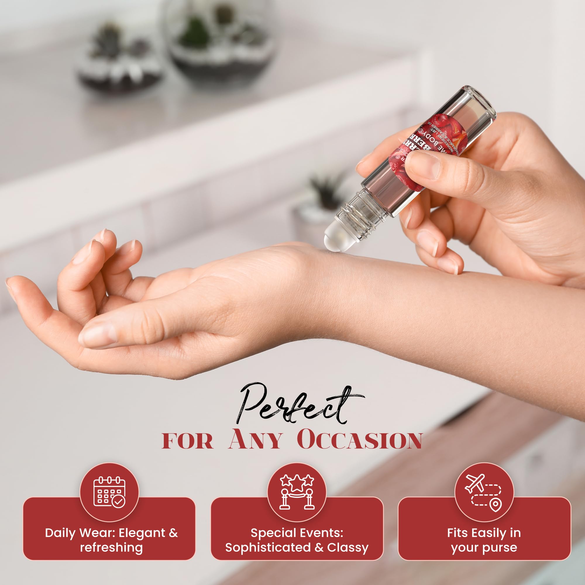MOBETTER FRAGRANCE OILS label and ingredient panel clear view to inform shoppers about composition benefit