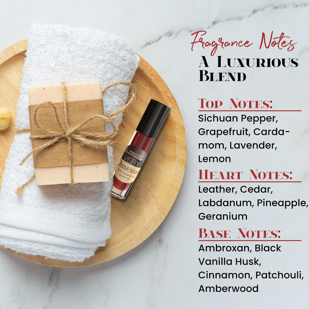 MOBETTER FRAGRANCE OILS label detail highlighting ingredients and quality assurance benefit
