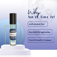 MOBETTER FRAGRANCE OILS single droplet of oil on skin showing smooth, moisturizing texture