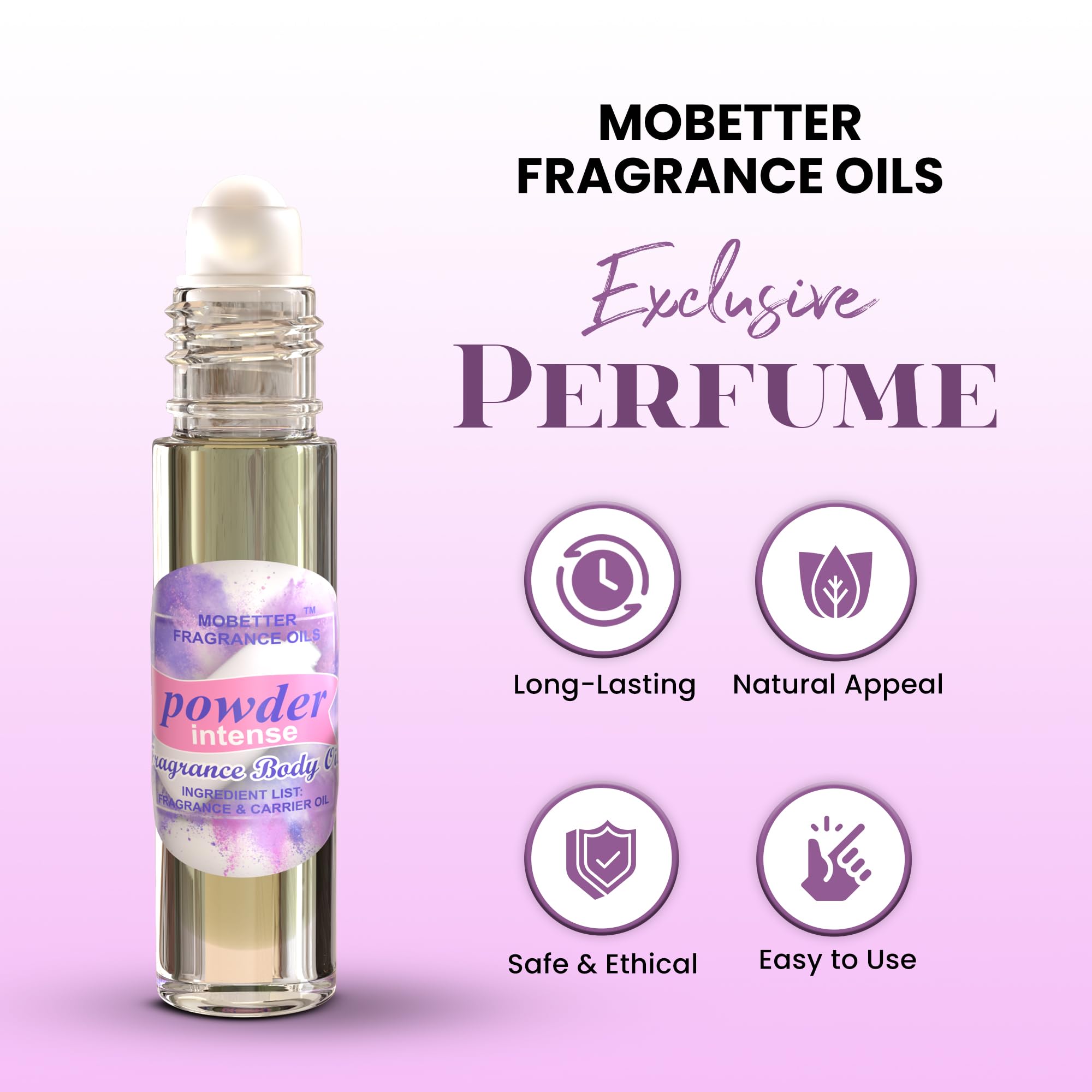 MOBETTER FRAGRANCE OILS roll-on applicator close-up highlighting easy, mess-free use