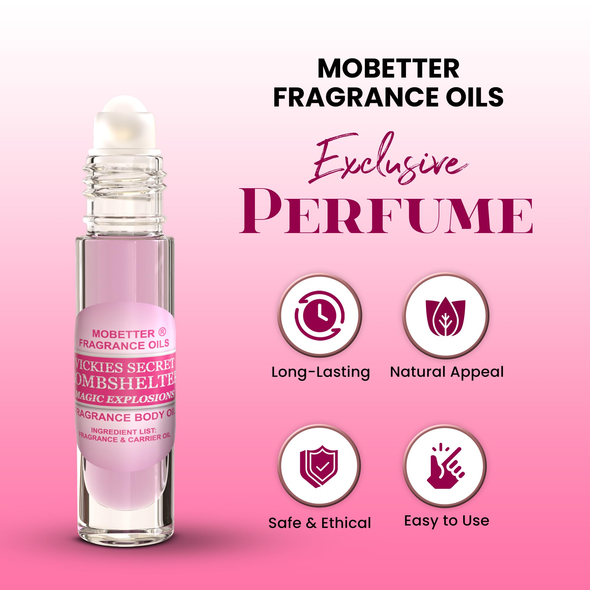 MOBETTER FRAGRANCE OILS rollerball close-up applying smoothly for precise scent