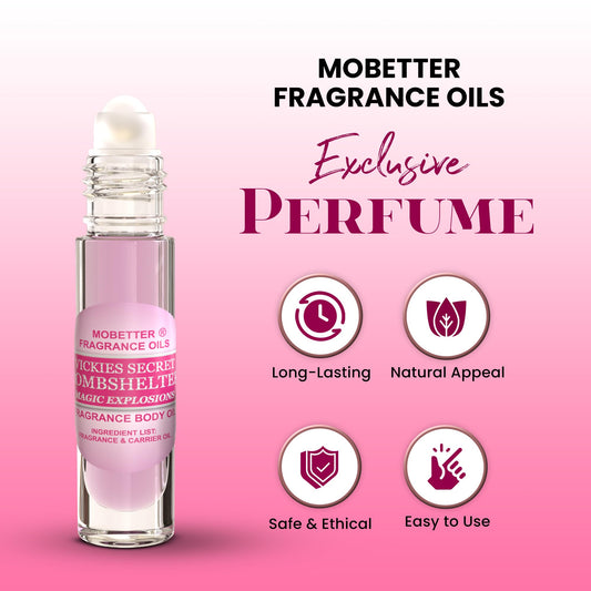 MOBETTER FRAGRANCE OILS rollerball close-up applying smoothly for precise scent