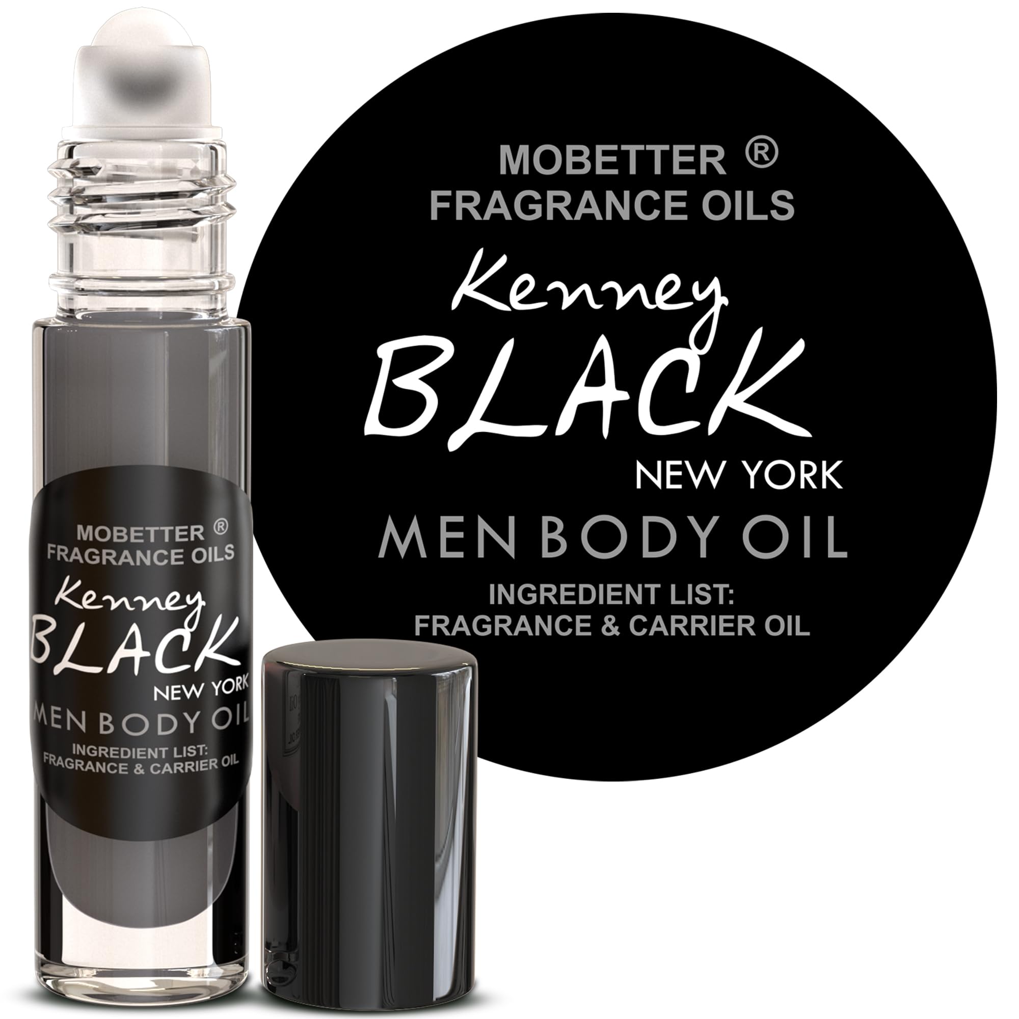 MOBETTER FRAGRANCE OILS front glass bottle showing compact travel benefit