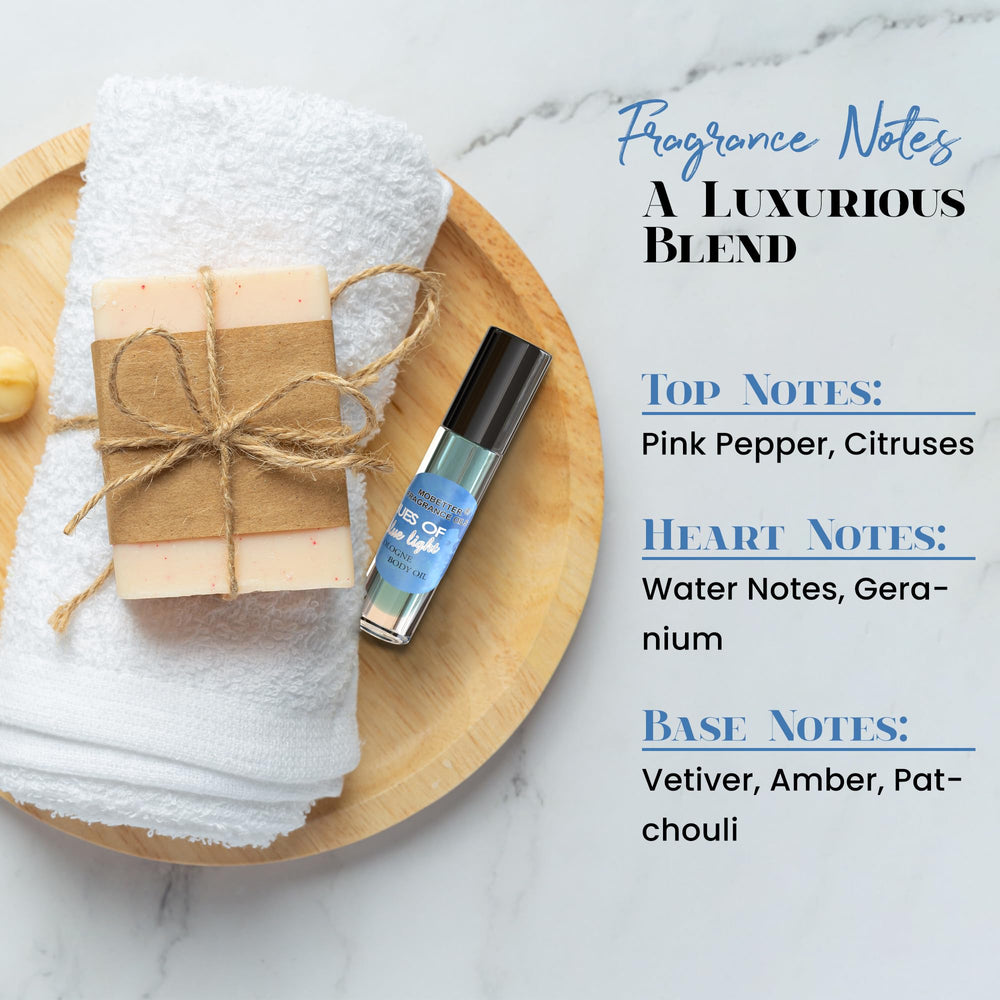 MOBETTER FRAGRANCE OILS packaging and clear label indicating alcohol-free, pure fragrance