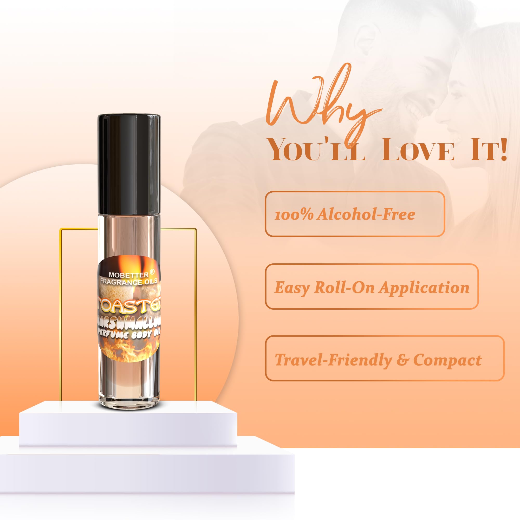 MOBETTER FRAGRANCE OILS held in hand demonstrating compact travel convenience