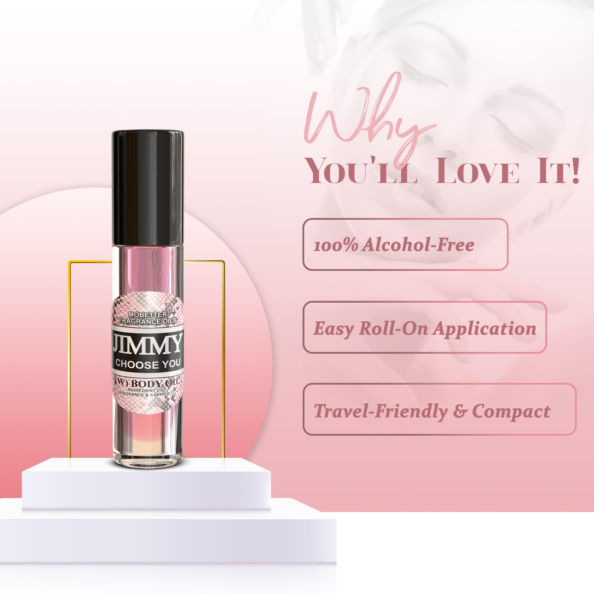 MOBETTER FRAGRANCE OILS oil texture close-up highlighting smooth carrier and skin-softening benefit