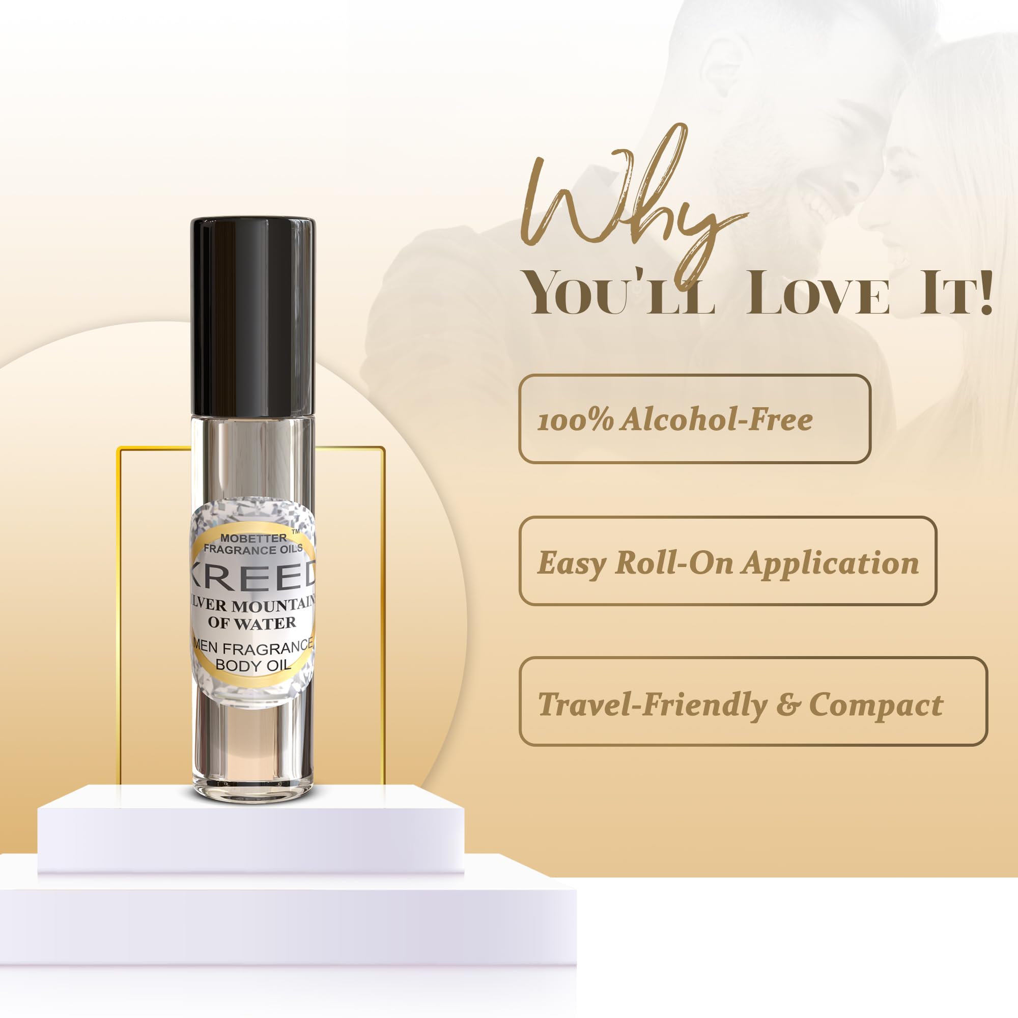 MOBETTER FRAGRANCE OILS oil texture drop demonstrating smooth, non-drying finish