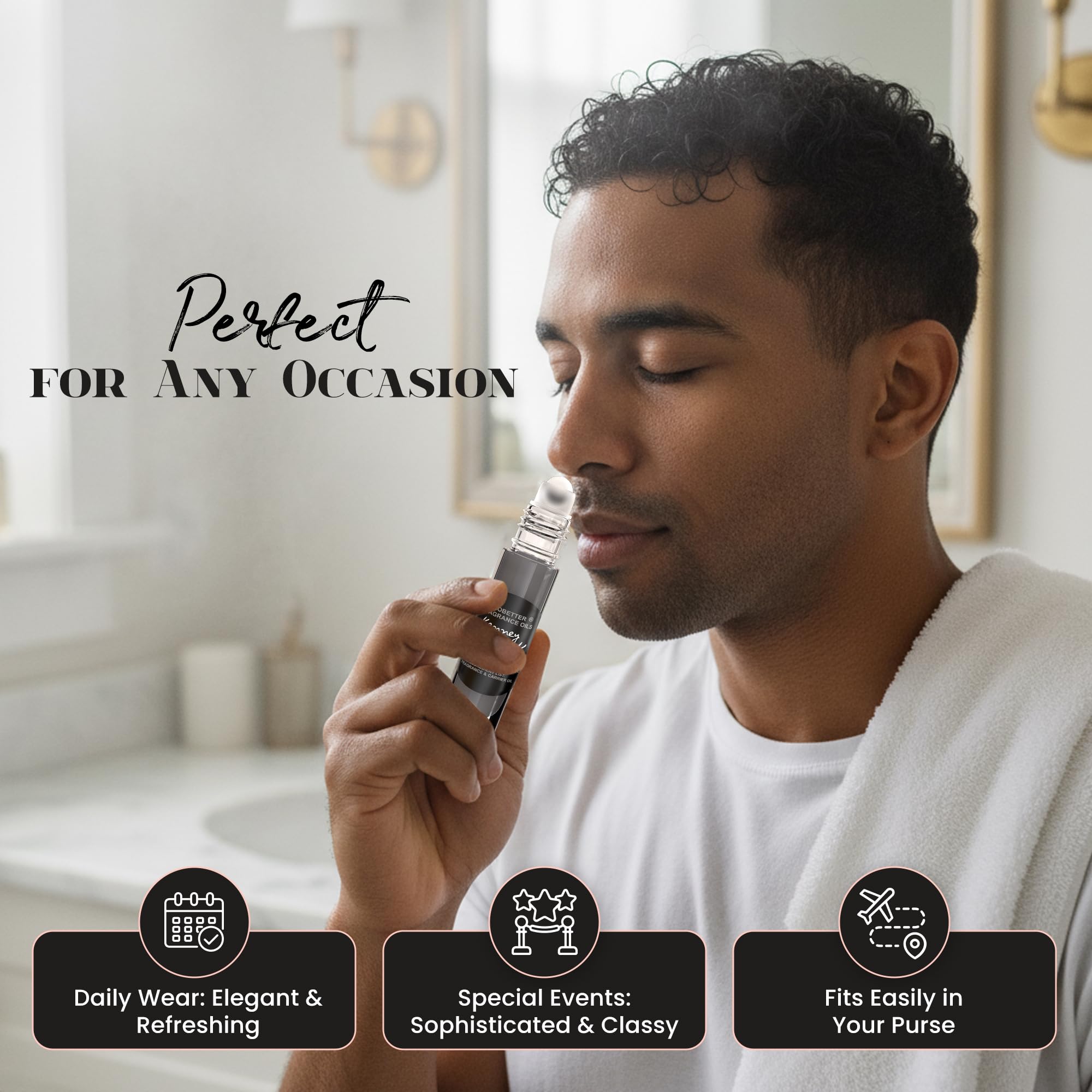 MOBETTER FRAGRANCE OILS label detail highlighting product information clarity