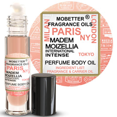 MOBETTER FRAGRANCE OILS front packaging showing compact travel roll-on and branding, easy-to-carry