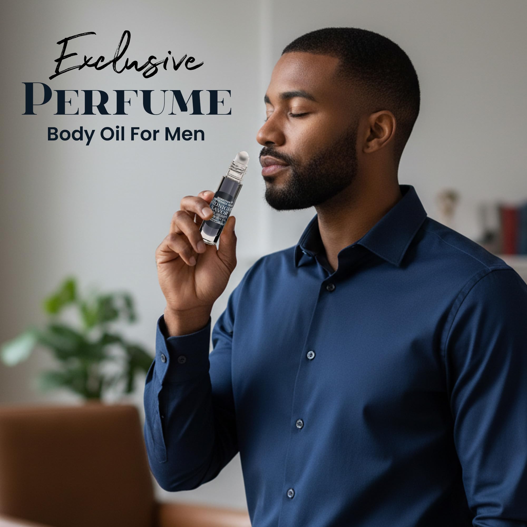 MOBETTER FRAGRANCE OILS packaging label focus showing product information benefit