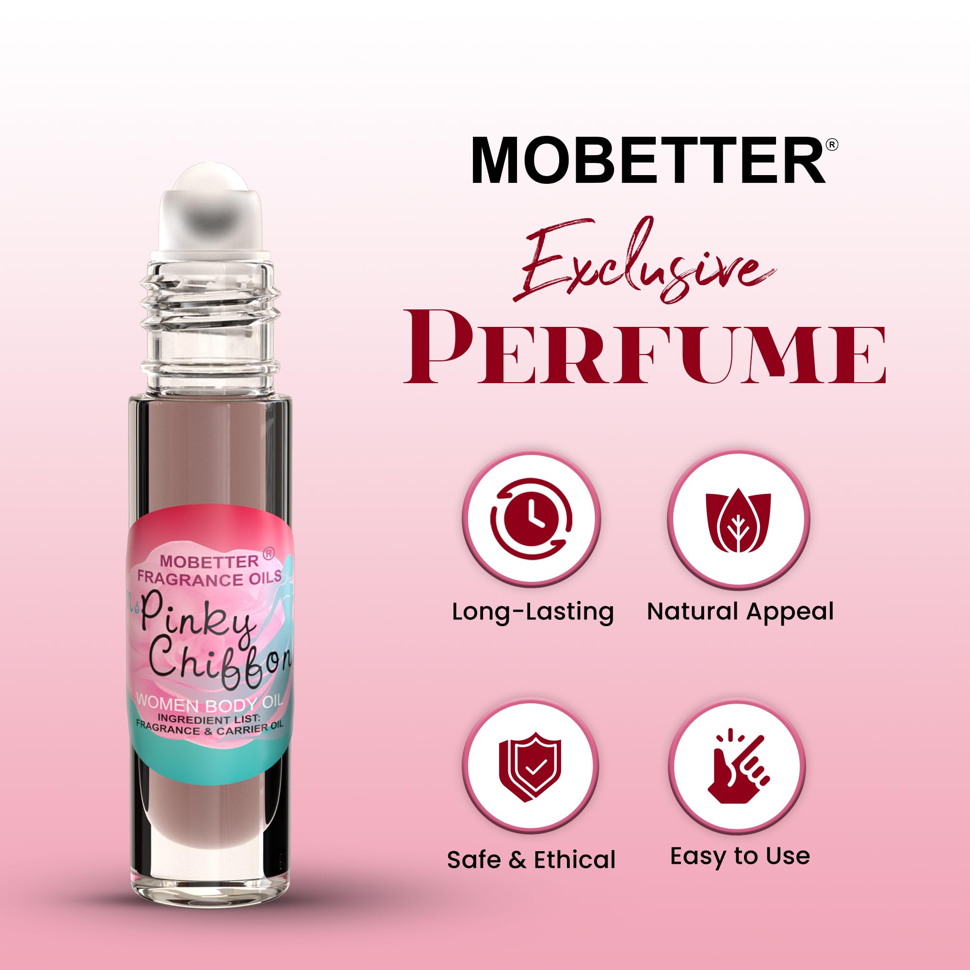 MOBETTER FRAGRANCE OILS roll-on applicator close-up for precise, mess-free application