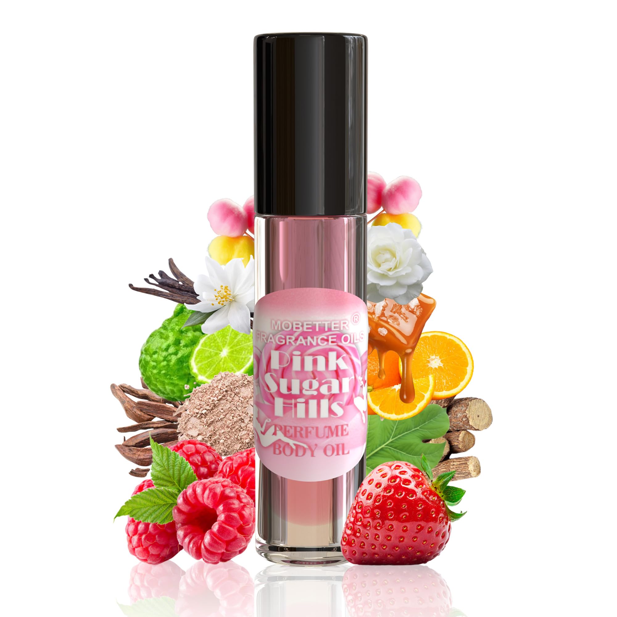 MOBETTER FRAGRANCE OILS front bottle showing compact travel design and convenience
