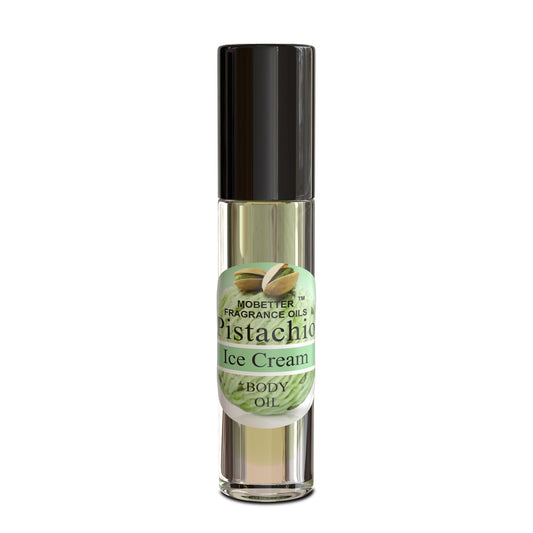 MOBETTER pistachio cap and roller detail highlighting easy application and spill-proof design