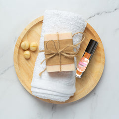 MOBETTER FRAGRANCE OILS in hand scale shot illustrating travel-friendly size benefit
