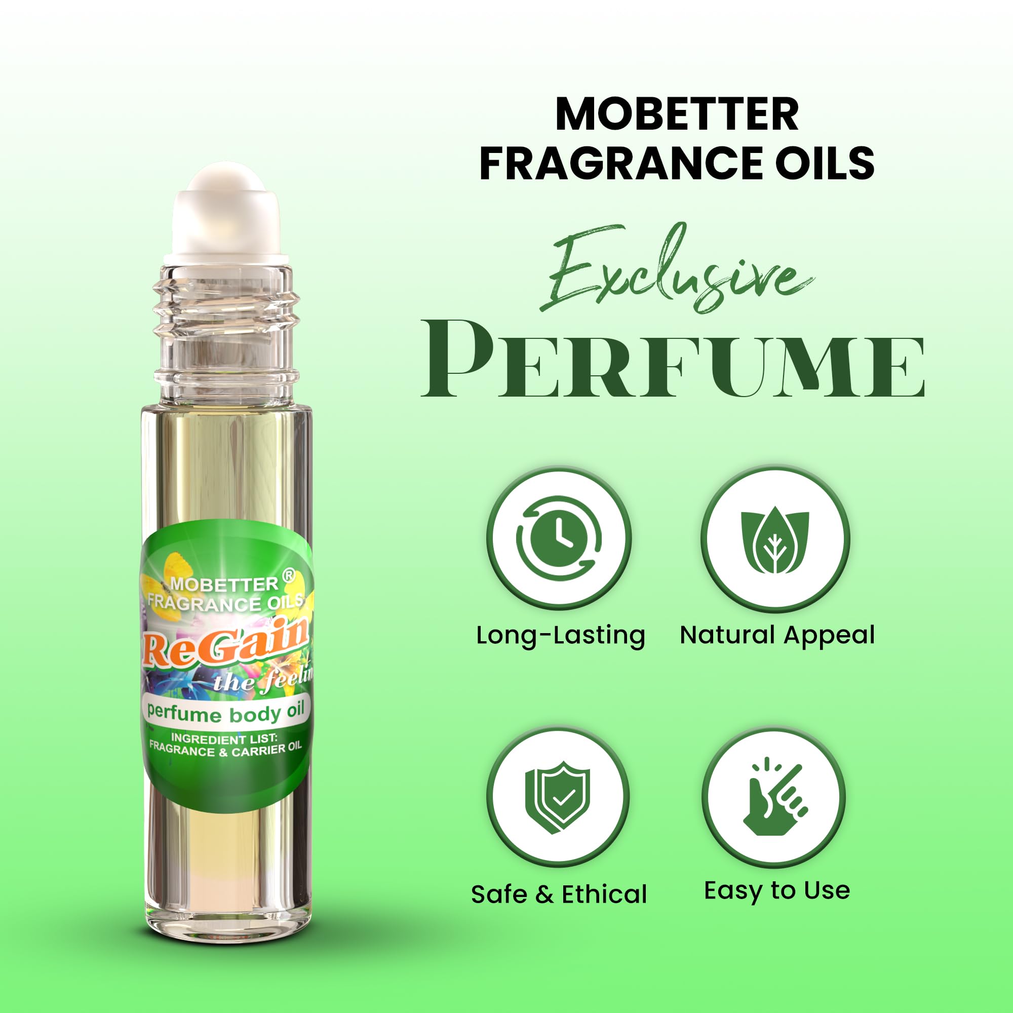 MOBETTER FRAGRANCE OILS roll-on tip close-up highlighting applicator precision and convenience