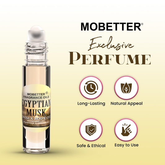 MOBETTER FRAGRANCE OILS roll-on with cap on emphasizing leak-resistant travel benefit