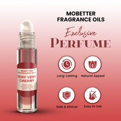 MOBETTER FRAGRANCE OILS oil drop on skin showing rich texture and lasting scent