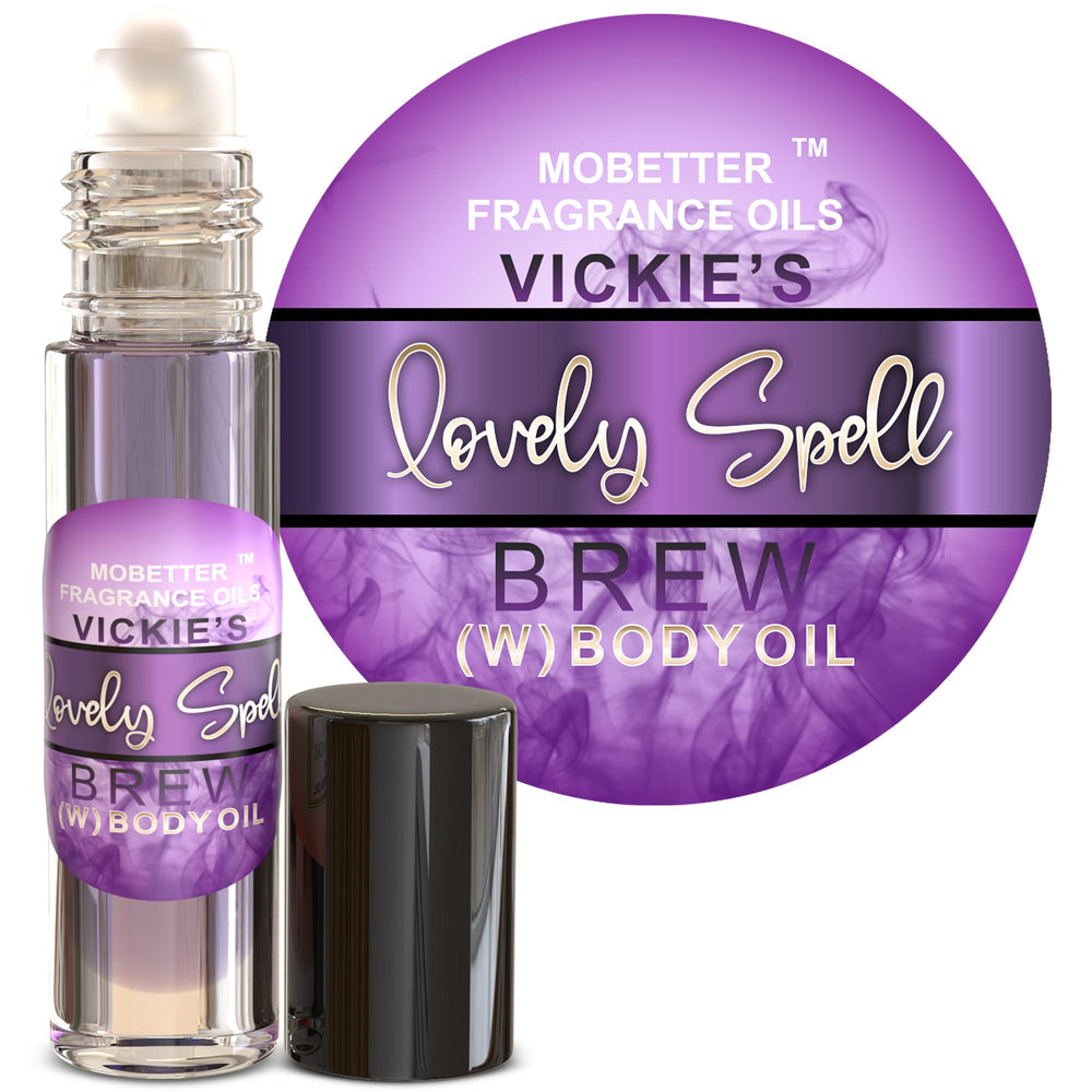 MOBETTER FRAGRANCE OILS front view of 10ml roll on showing label and compact design for travel