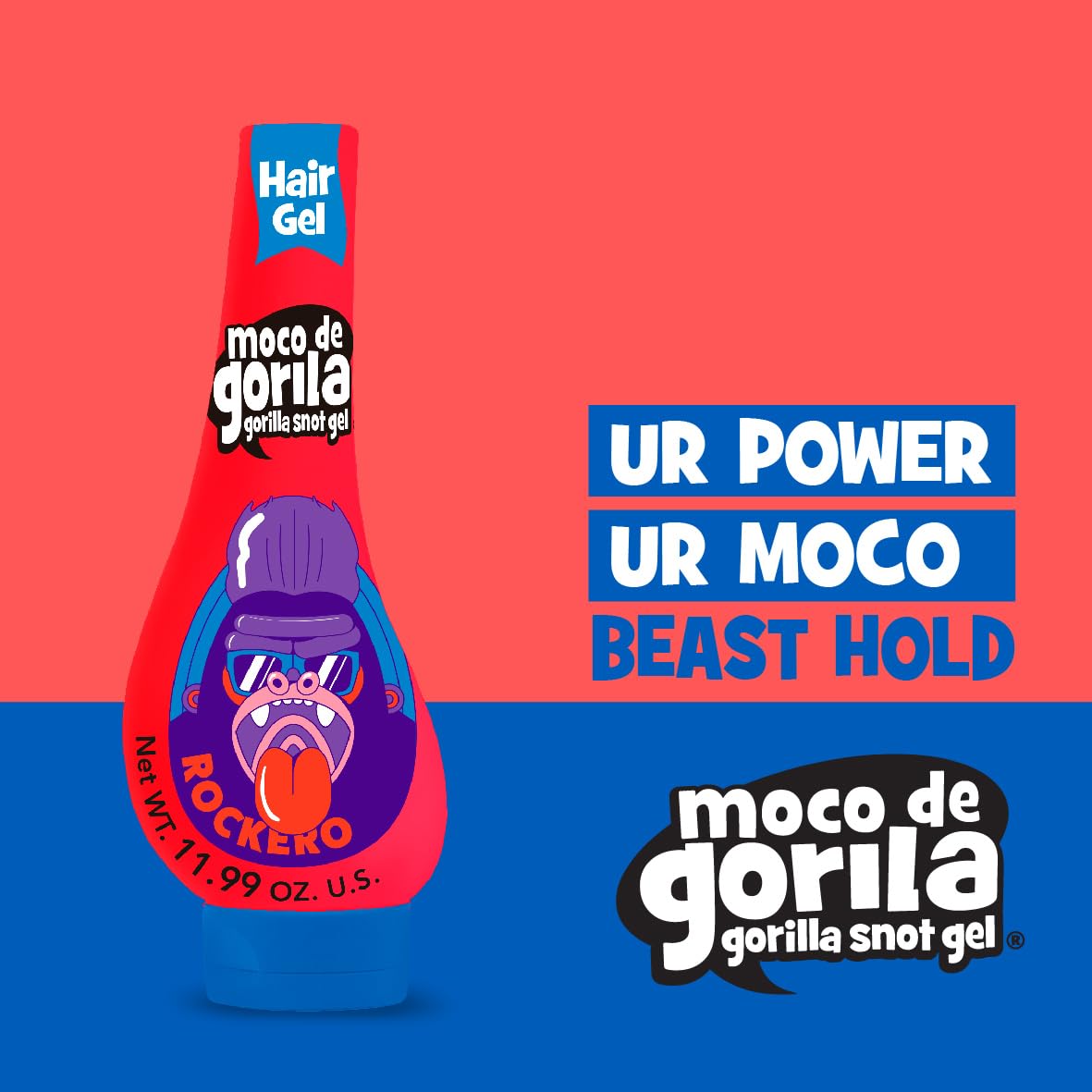 Moco de Gorila used in a rocker hairstyle on stage showing long-lasting, restylable hold