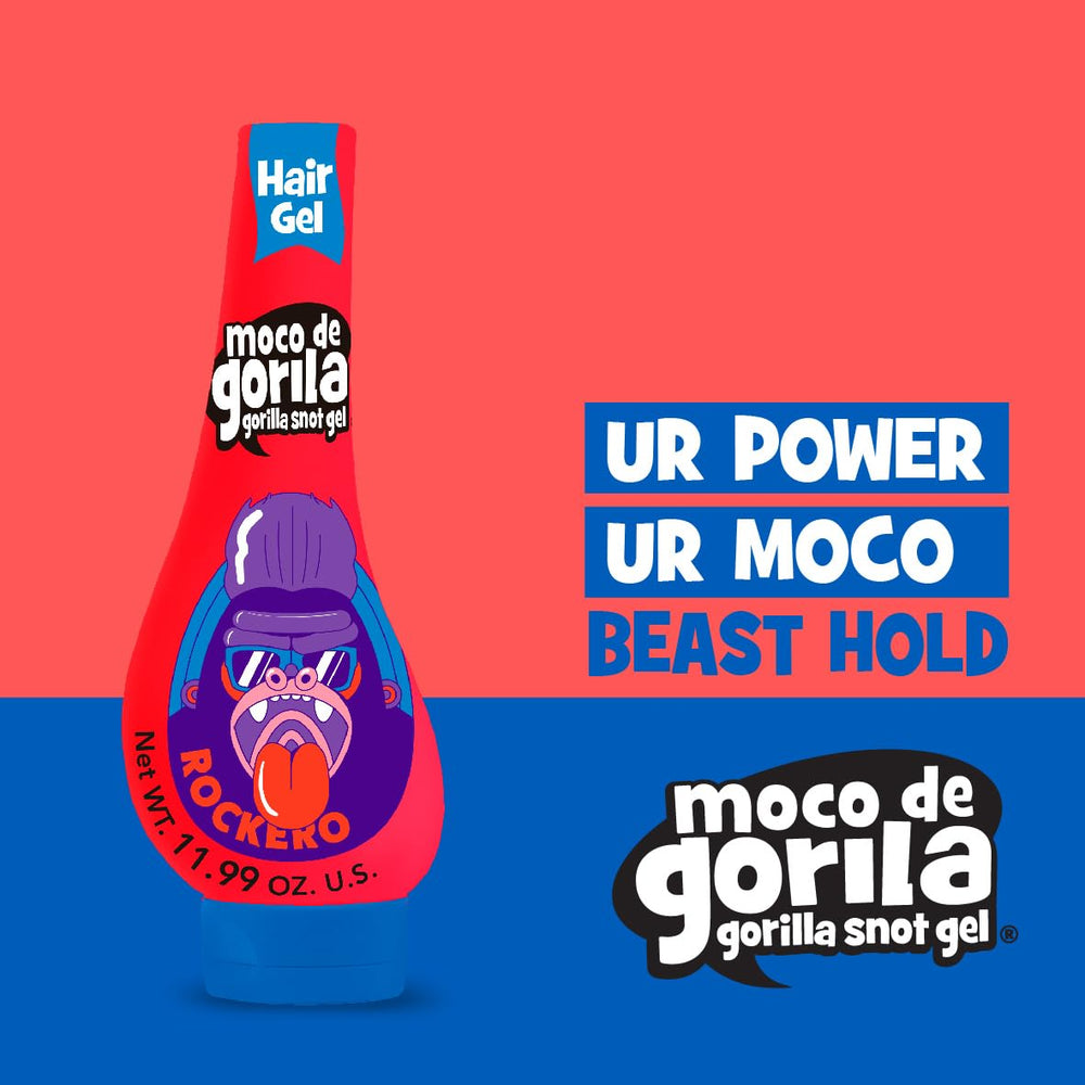 Moco de Gorila used in a rocker hairstyle on stage showing long-lasting, restylable hold