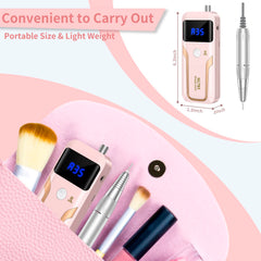 MOCOWIND array of seven drill bits and six sanding bands for versatile nail tasks