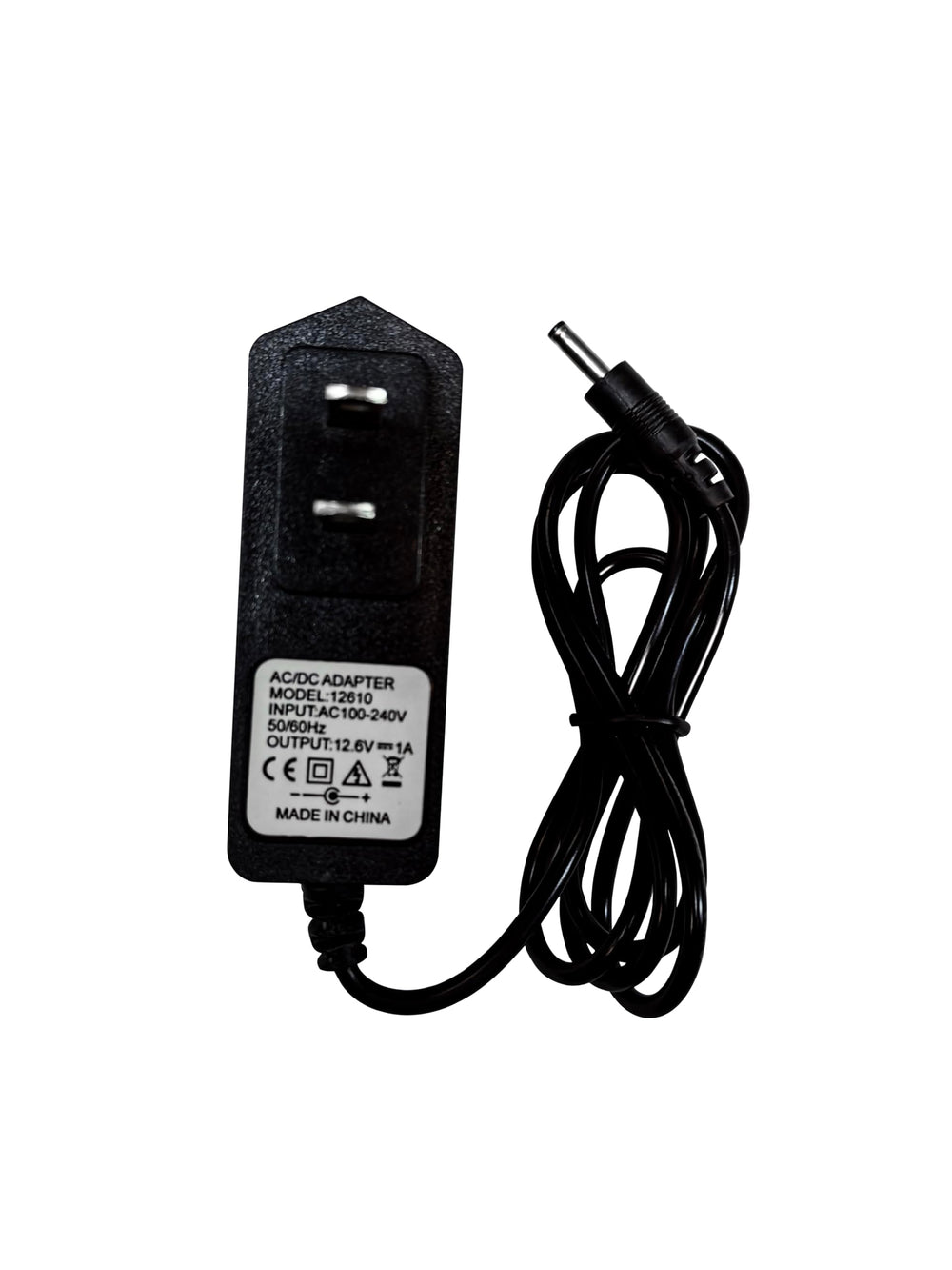 MOCOWIND power cord front plug showing brand connector and reliable charging