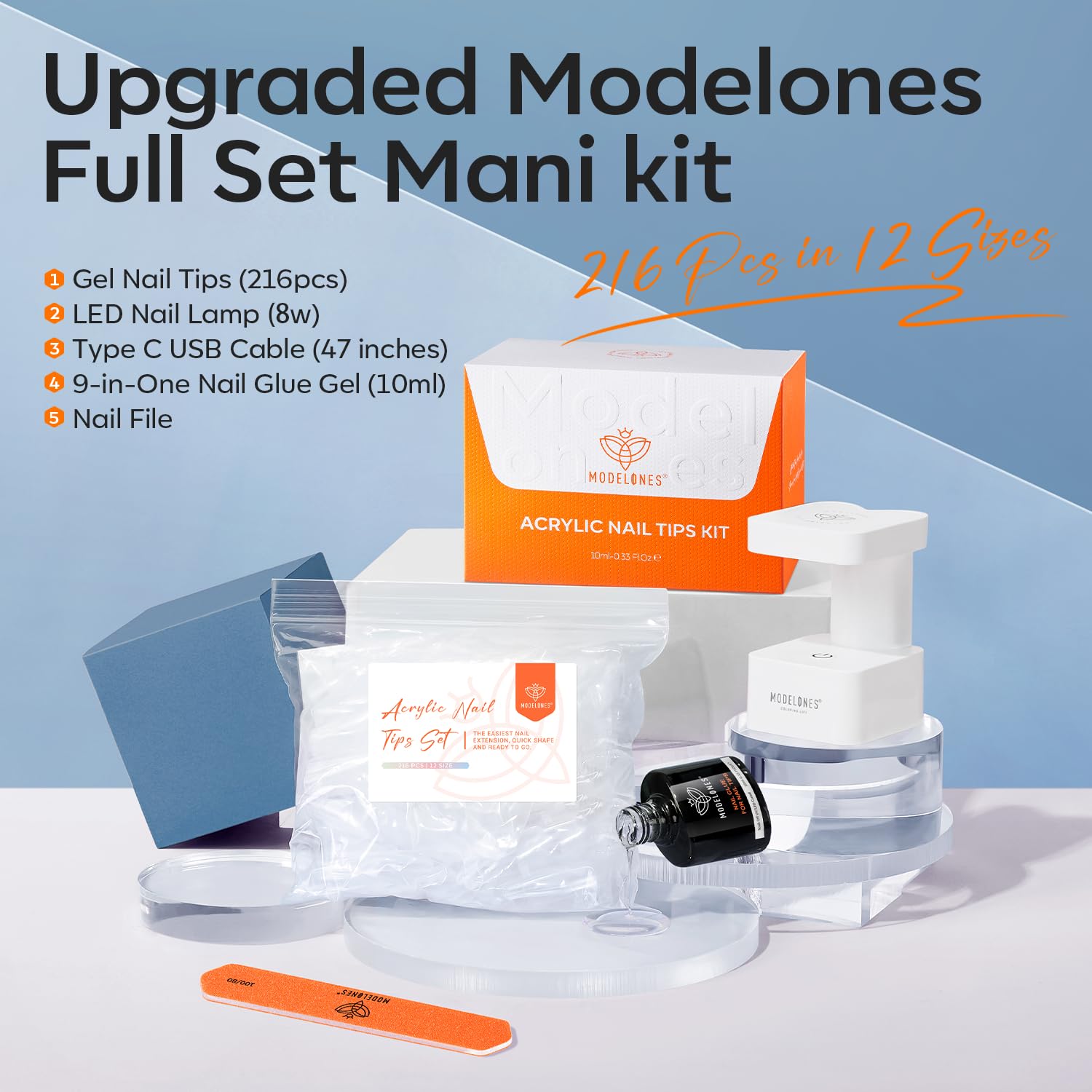 modelones 9-in-1 gel bottle close-up highlighting versatile uses