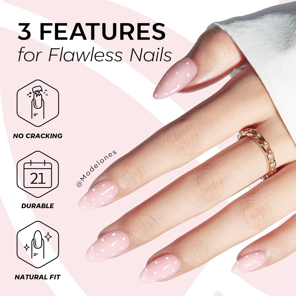 Modelones adhesive tabs and glue kit components for flexible hold options