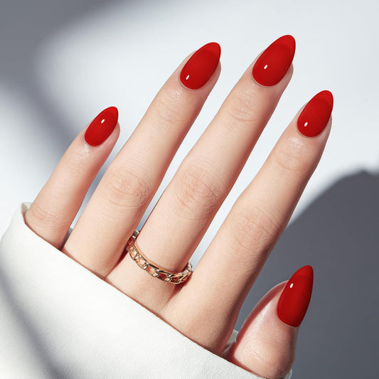 Modelones almond shape close-up highlighting smooth finish and elegant profile