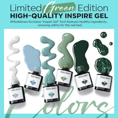 modelones brush stroke on nail showing even application and opacity