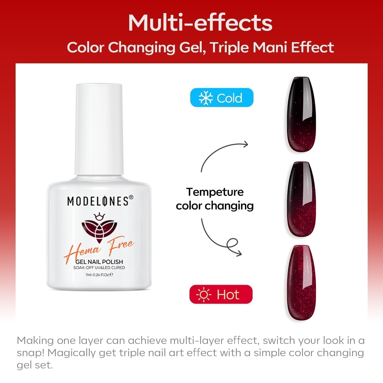 modelones application brush spreading thin, even gel for bubble-free finish