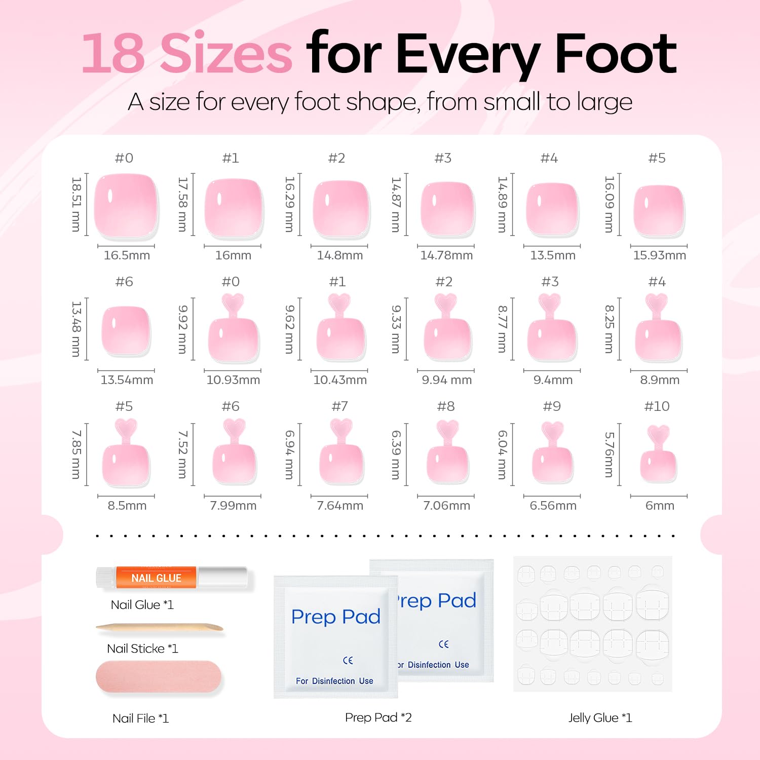 modelones application on toe demonstrating press-on fit, secure comfortable wear